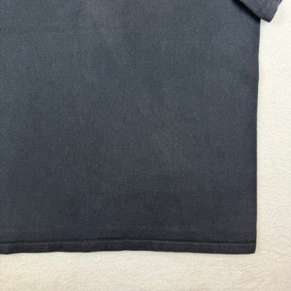 VINTAGE Champion Mens XL Big Logo‎ Embroidered T-Shirt Faded Black Short Sleeve - Picture 6 of 12
